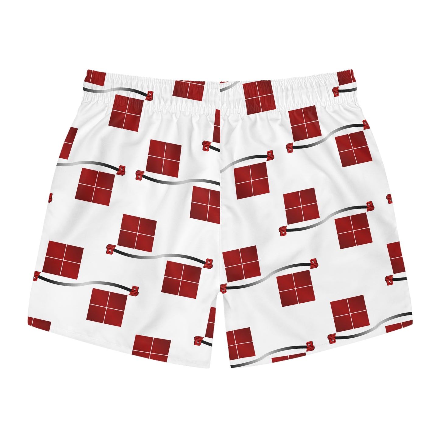 All Over Windows Geometric Swim Trunks | Stylish Beach Wear for Summer Fun