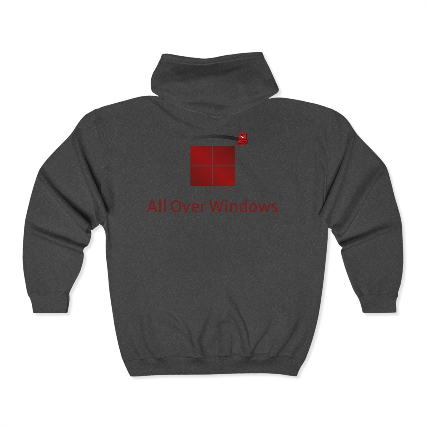 All Over Windows Unisex Heavy Blend™ Full Zip Hooded Sweatshirt